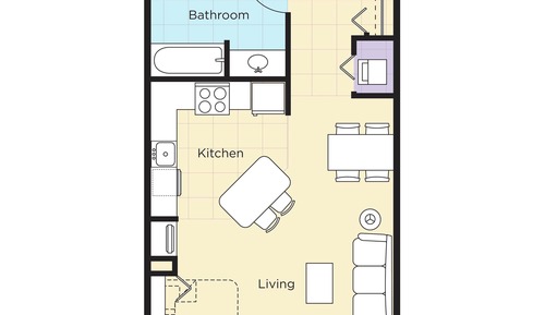 Deluxe Condo, 1 Bedroom, Non Smoking, Courtyard View