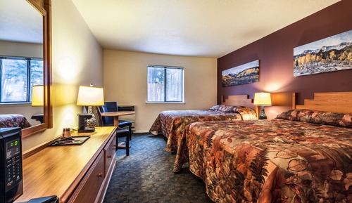 Basic Double Room, 2 Queen Beds, Non Smoking (Rustic)