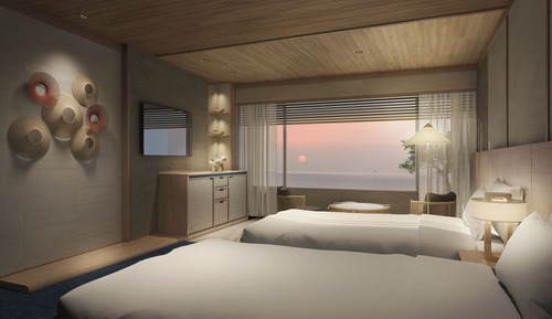 Superior Twin Room, Non Smoking, Ocean View (With private bathroom)