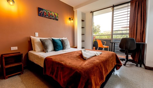 Comfort Room, 1 Double Bed, Balcony, City View
