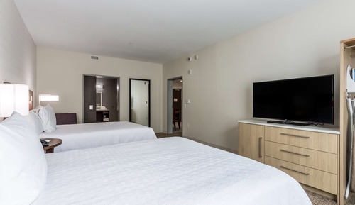Suite, 2 Queen Beds, Accessible, Non Smoking (Mobility & Hearing, Roll-in Shower)