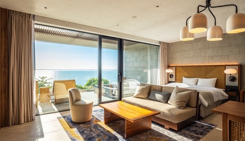 Deluxe Double Room with Hot Spring, Ocean View, Non Smoking