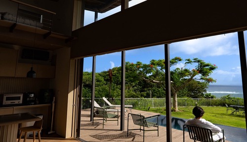 Building B, NS (Each room has 1 semidouble, 1 single futon, 2 single futons in loft, for 8 guests)