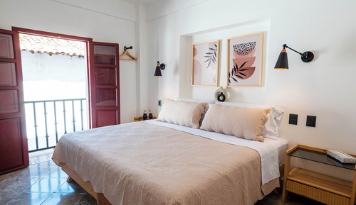 Master Suite with mountain view and balcony