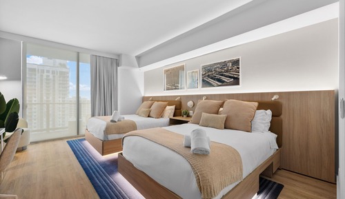 Luxury Studio Suite, 2 Queen Beds, City View