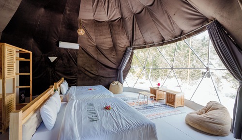 Family Tent, Balcony, Garden View