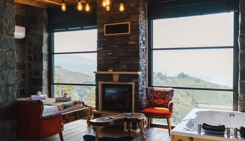 Honeymoon Suite Tas Bungalov-12