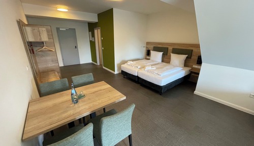 Family Quadruple Room, 1 Queen Bed with Sofa bed, Non Smoking, City View