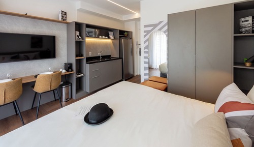 Studio, 1 Double Bed, Balcony