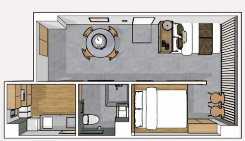Apartment, 1 Bedroom (1F -To-ridoma-)