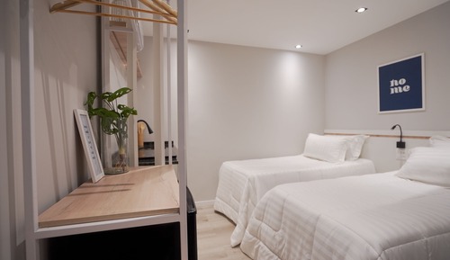 Studio, 2 Twin Beds