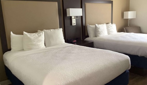 Standard Room, 2 Queen Beds, Non Smoking, Refrigerator & Microwave