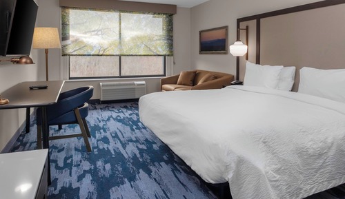 Room, 1 King Bed with Sofa bed (Mobility/Hearing Access, Roll-in Shwr)