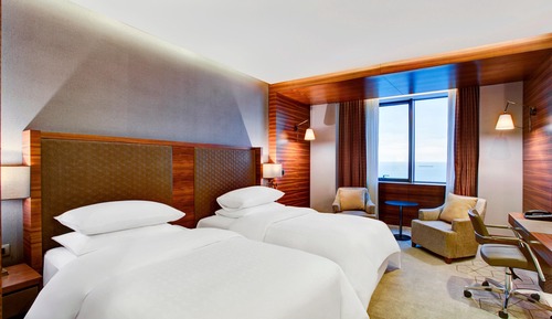 Club Room, 2 Twin Beds, Sea View