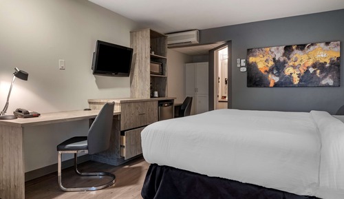 Standard Room, 1 King Bed, Non Smoking, Refrigerator & Microwave