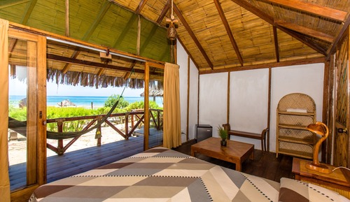 Bungalow, 2 Twin Beds, Terrace, Beach View