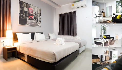 Junior Twin Room, 1 Bedroom, Kitchenette, Tower