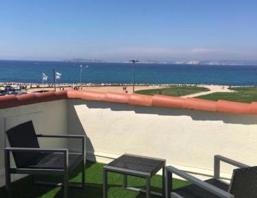 Quadruple Room with Terrace and Sea