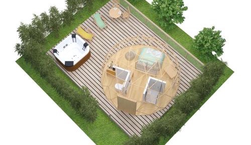 Dome with Hot Tub