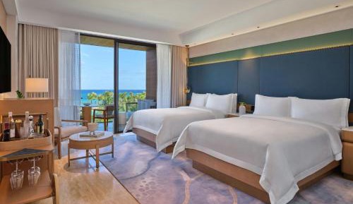Grand Luxe Queen Room with Two Queen Beds and Balcony - Ocean View