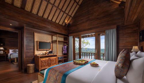 Seaside Wooden Lodge Double
