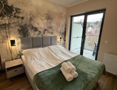 One-Bedroom Apartment with Balcony and Mountain View  