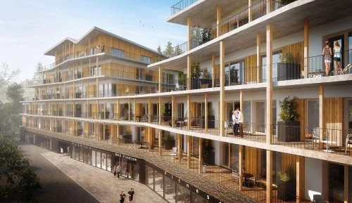 One-Bedroom Apartment with Balcony and Mountain View  