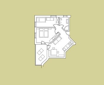 Apartment with Mountain View