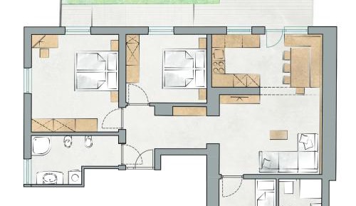 Three-Bedroom Apartment