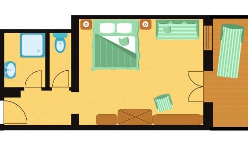 Comfort Family Room with Sofa Bed