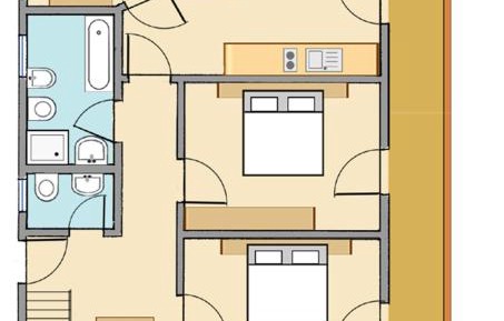 Three-Bedroom Apartment with Balcony