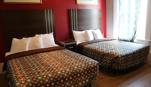 Double Room with Two Double Beds and Private Bathroom