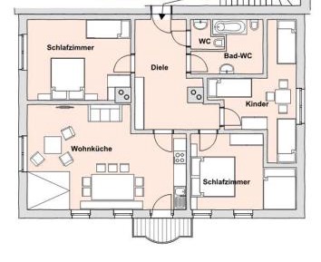 Three-Bedroom Apartment with Balcony
