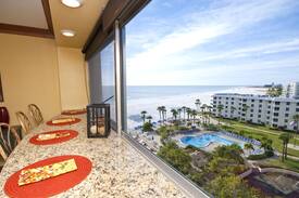 Siesta Key Apartment | REZRentals - Palm Bay Club # 84 Tower- 100% Renovation 1 Bed / 1 Bath - Direct West and North Views of Gulf !