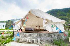 Dujiangyan Other | 【都江堰虹口】高原河谷溪谷营地野奢帐篷酒店(牧阁帐篷标间19)