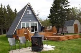 Sainte-Anne-de-Kent Cabin | Waterfront A Frame Cottage in Bouctouche, NB