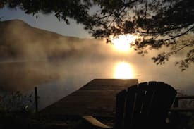 Saranac Lake House | Gorgeous Log Home on Moody Pond in Saranac Lake NY