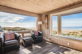 Manzanita House | Stones Throw - Oceanfront with hot tub, beach is just steps away!
