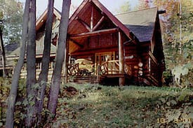 Saranac Lake House | Gorgeous Log Home on Moody Pond in Saranac Lake NY