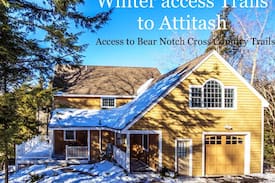 Bartlett House | Thistle Lodge: walk to ski trails on Attitash
