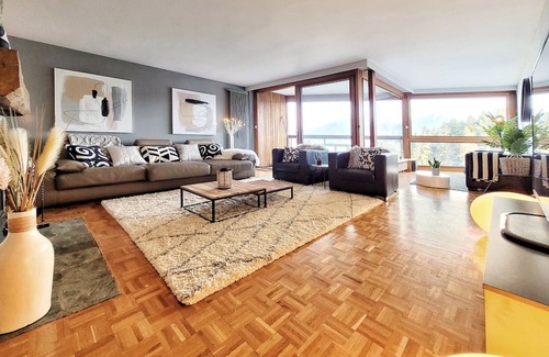 Randogne Apartment | L'AvantGardiste, spacious duplex apartment (6 Bedrooms) with panoramic view