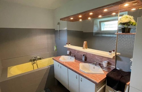 Louan-Villegruis-Fontaine House | House sleeps up to 28 pool in summer