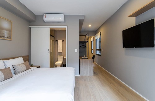 Jardins House | Studio Completo com Sacada | Jardins