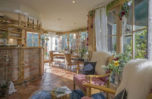 Gerlos House | Apartment garden view for 3-4 people