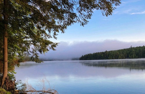 Saranac Lake Cabin | 4 Season Fish Cabin off Lake Colby in Saranac Lake, furnished with ADK Decor