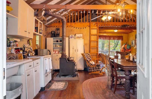 Big Pond Cabin | Lakefront Cabin Retreat with Kayaks & Fire Pit