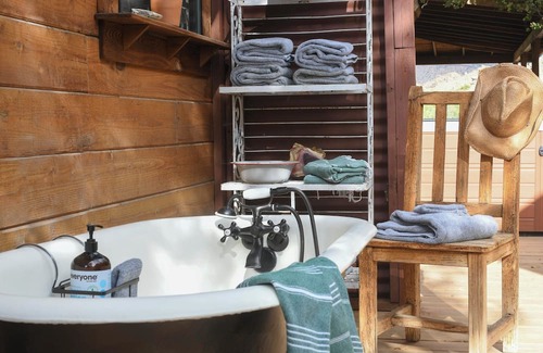 Pioneertown Cabin | Pioneertown Preserve trail private access, Pool, Spa, a mile to Pappy's & RedDog