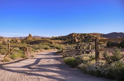 Pioneertown Cabin | Pioneertown Preserve trail private access, Pool, Spa, a mile to Pappy's & RedDog