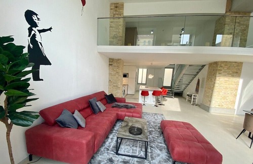 Charlottenburg Apartment | Loft with Pool Table, Kitchen Island & Gallery