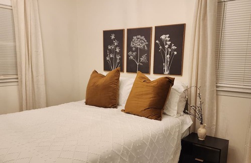 Stone Mountain House | Lush secret garden and forest pathway right by Stone Mountain Park!